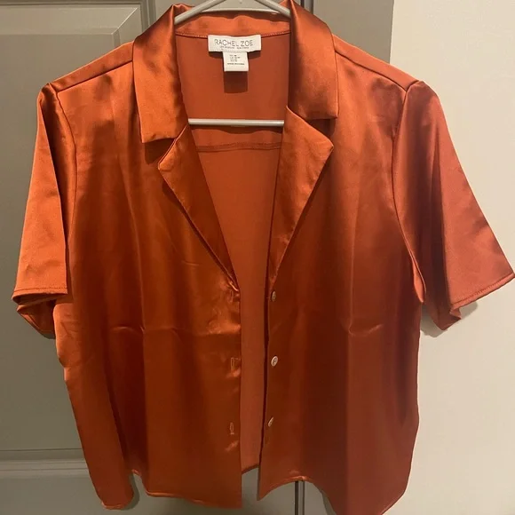 Rachel Zoe Copper Button Up Top - Picture 1 of 3